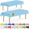 DecorRack 2 Rectangular Tablecloths BPAFree Plastic 54 x 108 Inch Disposable or Reusable Table Cover for Parties Picnic Outdoor Light Blue 2 Pack Individually Wrapped