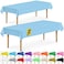 DecorRack 2 Rectangular Tablecloths BPAFree Plastic 54 x 108 Inch Disposable or Reusable Table Cover for Parties Picnic Outdoor Light Blue 2 Pack Individually Wrapped