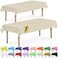 DecorRack 2 Rectangular Tablecloths BPAFree Plastic 54 x 108 inch Dining Table Cloth Rectangle Table Cover for Parties Picnic Camping and Outdoor Disposable or Reusable Ivory 2 Pack