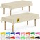 DecorRack 2 Rectangular Tablecloths BPAFree Plastic 54 x 108 inch Dining Table Cloth Rectangle Table Cover for Parties Picnic Camping and Outdoor Disposable or Reusable Ivory 2 Pack
