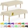 DecorRack 2 Rectangular Tablecloths BPAFree Plastic 54 x 108 inch Dining Table Cloth Rectangle Table Cover for Parties Picnic Camping and Outdoor Disposable or Reusable Ivory 2 Pack