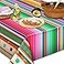 Tatuo 2 Pcs Mexican Fiesta Tablecloth Mexican Striped Serape Blanket Tablecloth Cinco De Mayo Carnival Party Covers for Festive Wedding Birthday Party Decoration 512 x 866 Inch