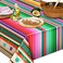 Tatuo 2 Pcs Mexican Fiesta Tablecloth Mexican Striped Serape Blanket Tablecloth Cinco De Mayo Carnival Party Covers for Festive Wedding Birthday Party Decoration 512 x 866 Inch