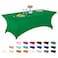LZY Spandex Fitted Stretch Table Cover for 6 ft or 4ft or 8ft Folding Table Rectangular Cocktail Tablecloth Perfect for Party or Banquet