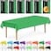 DecorRack 6 Rectangular Tablecloths BPAFree Plastic 54 x 108 inch Dining Table Cloth Rectangle Table Cover for Parties Picnic Camping and Outdoor Disposable or Reusable Green 6 Pack