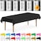 DecorRack 6 Rectangular Tablecloths BPAFree Plastic 54 x 108 inch Dining Table Cloth Rectangle Table Cover for Parties Picnic Camping and Outdoor Disposable or Reusable Black 6 Pack