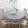 IAXSEE 100 Waterproof Oil Proof Stain Resistant Table Cover 60 inch Round Vinyl Lace Tablecloth with Flannel Backing Great for Outdoor Picnic Camping and Indoor Kitchen Dining Party