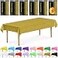 DecorRack 6 Rectangular Tablecloths BPAFree Plastic 54 x 108 inch Dining Table Cloth Rectangle Table Cover for Parties Picnic Camping and Outdoor Disposable or Reusable Gold 6 Pack