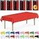 DecorRack 6 Rectangular Tablecloths BPAFree Plastic 54 x 108 inch Dining Table Cloth Rectangle Table Cover for Parties Picnic Camping and Outdoor Disposable or Reusable Red 6 Pack