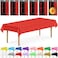 DecorRack 6 Rectangular Tablecloths BPAFree Plastic 54 x 108 inch Dining Table Cloth Rectangle Table Cover for Parties Picnic Camping and Outdoor Disposable or Reusable Red 6 Pack