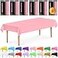 DecorRack 6 Rectangular Tablecloths BPAFree Plastic 54 x 108 inch Dining Table Cloth Rectangle Table Cover for Parties Picnic Camping and Outdoor Disposable or Reusable Light Pink 6 Pack