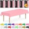 DecorRack 6 Rectangular Tablecloths BPAFree Plastic 54 x 108 inch Dining Table Cloth Rectangle Table Cover for Parties Picnic Camping and Outdoor Disposable or Reusable Light Pink 6 Pack