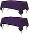 Utopia Kitchen Rectangle Table Cloth 2 Pack60x102 Inches Purple Tablecloth Machine Washable Polyester Table Cover for Dining Buffet Parties Picnics Events Weddings and Restaurants