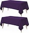 Utopia Kitchen Rectangle Table Cloth 2 Pack60x102 Inches Purple Tablecloth Machine Washable Polyester Table Cover for Dining Buffet Parties Picnics Events Weddings and Restaurants