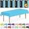 DecorRack 6 Rectangular Tablecloths BPAFree Plastic 54 x 108 inch Dining Table Cloth Rectangle Table Cover for Parties Picnic Camping and Outdoor Disposable or Reusable Turquoise 6 Pack