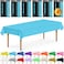 DecorRack 6 Rectangular Tablecloths BPAFree Plastic 54 x 108 inch Dining Table Cloth Rectangle Table Cover for Parties Picnic Camping and Outdoor Disposable or Reusable Turquoise 6 Pack