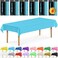 DecorRack 6 Rectangular Tablecloths BPAFree Plastic 54 x 108 inch Dining Table Cloth Rectangle Table Cover for Parties Picnic Camping and Outdoor Disposable or Reusable Turquoise 6 Pack