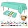 ZIMPLEWARE Premium Aqua Plastic Table Cloth Disposable 6 Pk Plastic Tablecloths for Rectangle Tables 54in x 108in Party Table Cloths Disposable for 6ft to 8ft Rectangle Tables