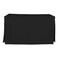 Martex Tablevogue Event Linens Washable Microfiber 5 Fitted Tablecloth Cover for Rectangular Buffet Table Parties Holiday Dinner More 5Foot Black 60inch Rectangle