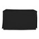Martex Tablevogue Event Linens Washable Microfiber 5 Fitted Tablecloth Cover for Rectangular Buffet Table Parties Holiday Dinner More 5Foot Black 60inch Rectangle