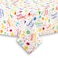 Cackleberry Home Happy Birthday Balloon Dogs Cotton Fabric Tablecloth 60 x 120 Rectangular