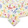 Cackleberry Home Happy Birthday Balloon Dogs Cotton Fabric Tablecloth 60 x 120 Rectangular