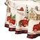 Elrene Home Fashions Vintage Truck Christmas Tree Farm Polyester Tablecloth 70 Round