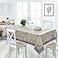 Home Bargains Plus Provence Rectangle Tablecloth 60 x 102 Inch Blanchard Field of Lilacs Floral Print Wrinkle and Stain Resistant Fabric Table Cloth