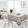 Home Bargains Plus Provence Rectangle Tablecloth 60 x 102 Inch Blanchard Field of Lilacs Floral Print Wrinkle and Stain Resistant Fabric Table Cloth