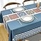 Zobesta Blue Square Vinyl Tablecloths 55 x 55 Inch Tablecloth Waterproof PlasticPVC Table Cloth Waterproof Table Cover Heavy Duty Under the Sea Tablecloth for Outdoor Kitchen Oilcloth
