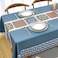 Zobesta Blue Square Vinyl Tablecloths 55 x 55 Inch Tablecloth Waterproof PlasticPVC Table Cloth Waterproof Table Cover Heavy Duty Under the Sea Tablecloth for Outdoor Kitchen Oilcloth