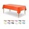 Party Dimensions Orange Disposable Plastic Tablecloth for Rectangle Tables 12 Pack Table Cloths for Parties Halloween Events Weddings Indoors Outdoors 54 x 108 inches Plastic Table Cover