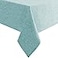 Hiasan Faux Linen Rectangle Tablecloth Wrinkle and Stain Resistant Washable Table Cloth for Kitchen Dining Room Holiday Table Cover for Party Dinner Aqua 90 x 156 Inch
