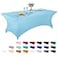 LZY Spandex Fitted Stretch Table Cover for 6 ft or 4ft or 8ft Folding Table Rectangular Cocktail Tablecloth Perfect for Party or Banquet