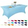 LZY Spandex Fitted Stretch Table Cover for 6 ft or 4ft or 8ft Folding Table Rectangular Cocktail Tablecloth Perfect for Party or Banquet