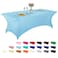 LZY Spandex Fitted Stretch Table Cover for 6 ft or 4ft or 8ft Folding Table Rectangular Cocktail Tablecloth Perfect for Party or Banquet