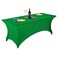 FORLIFE Spandex Table Cover Fitted 6ft Rectangular Tablecloth Stretch Patio Cover for Wedding Banquet Party Emerald
