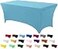 Utopia Kitchen Spandex Tablecloth 1 Pack 6FT Blue Mist Tight Fitted Washable and Wrinkle Resistant Stretch Rectangular Patio Table Cover for Event Wedding Banquet Parties 72Lx30Wx30H Inch