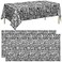 durony 2 Pieces Stone Wall Plastic Tablecloths Table Covers Waterproof Medieval Stone Brick Table Cover for Medieval Castle Knight Themed Party Tables Decorations 108 x 54 Inches