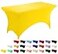 Utopia Kitchen Spandex Tablecloth 1 Pack 6FT Yellow Tight Fitted Washable and Wrinkle Resistant Stretch Rectangular Patio Table Cover for Event Wedding Banquet Parties 72Lx30Wx30H Inch