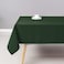 Wewoch Hunter Green Rectangle Tablecloth Wrinkle Resistant Washable Fabric Table Cloth for Dining Kitchen Parties Weddings and Outdoor Use 60 Inch by 104 Inch