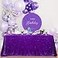 B-COOL BCOOL Purple Sequin Tablecloth 60x102 Inch Sparkly Kitchen Cloth Glitter Table Drape Overlay for Wedding Halloween Carnival Birthday Party Decorations