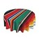 YETTA YANG Mexican Blanket Serape Stripe Pattern Sarapes Mantel Mexicano Waterproof Picnic Round Table Cloth Cover Decorations Fabric 60 Inch Circular Tablecloth For 2047 Inch Home Dining Room Kitchen