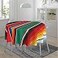 YETTA YANG Mexican Blanket Serape Stripe Pattern Sarapes Mantel Mexicano Waterproof Picnic Round Table Cloth Cover Decorations Fabric 60 Inch Circular Tablecloth For 2047 Inch Home Dining Room Kitchen