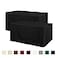 Obstal Black Tablecloth Fitted for 6ft Rectangle Table Water Resistant Polyester Table Cover for IndoorOutdoor Use 72x30 inches