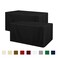 Obstal Black Tablecloth Fitted for 6ft Rectangle Table Water Resistant Polyester Table Cover for IndoorOutdoor Use 72x30 inches