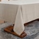 L Linen Linen World Linen Tablecloth100 French Linen Natural Tablecloth 132 x 90 InchWashable Rectangular Tablecloth for DiningOutdoorWeddings and RestaurantsDecorative Thanksgiving Christmas