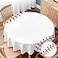 Yibeas Tablecloth Baseball Tablecloths 60 Diameter Round Ball Stitches Red Lace Seam Isolated Art Design Thread Decoration Tablecloths for Dining Kitchen Wedding and Parties