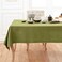 Solino Home Linen Tablecloth 60 x 90 Inch Classic Hemstitch 100 Pure Linen Avocado Green Table Cloth for Rectangle Tables Machine Washable Tablecloth for Summer