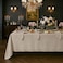 D'Moksha Homes Signature Linen by DMoksha Natural Tablecloth Rectangle Tablecloth 60 x 144 Inch 100 Pure Linen Hemstitch Machine Washable Long Table Cloth Summer Fathers Day